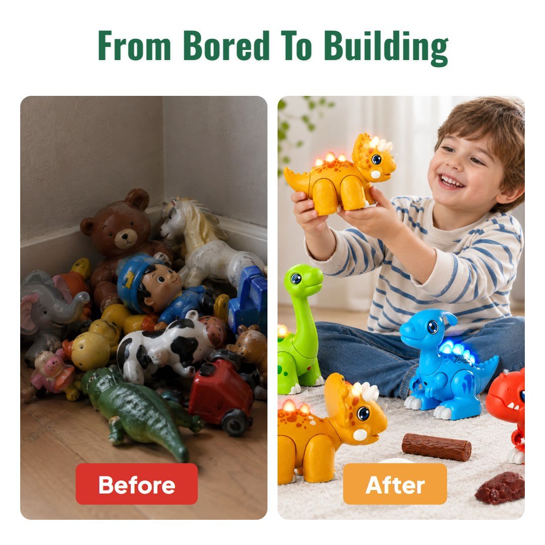 Dinoby™ Build-Your-Own Dinosaur Toy - Hartwella