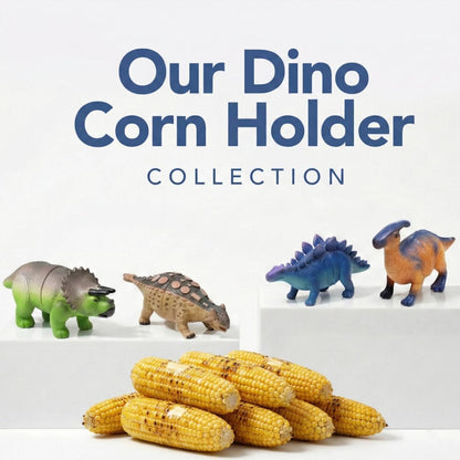 DinoGrip Corn Holders | Stainless Steel Prongs for Corn on the Cob - Hartwella
