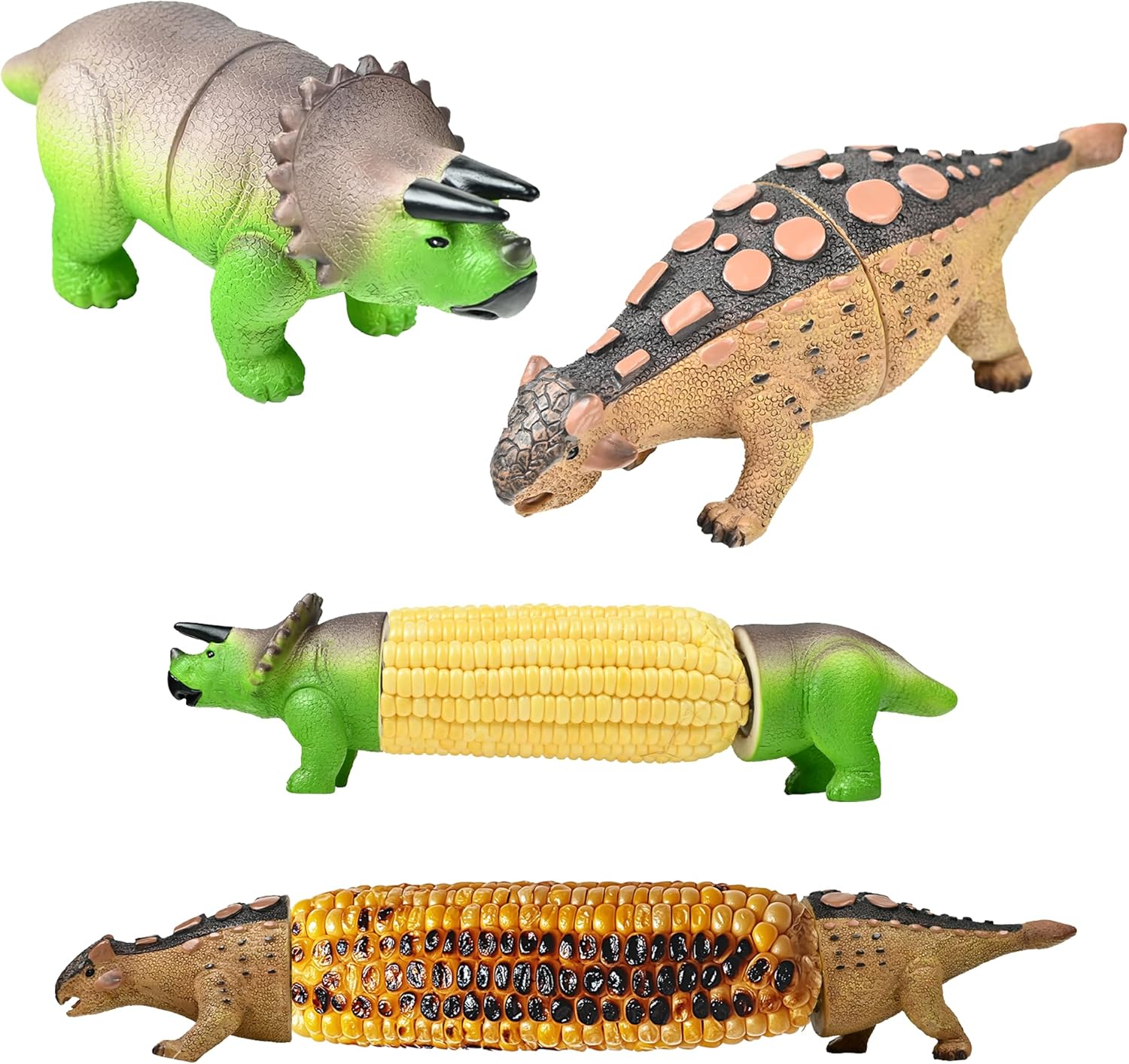 DinoGrip Corn Holders | Stainless Steel Prongs for Corn on the Cob - Hartwella