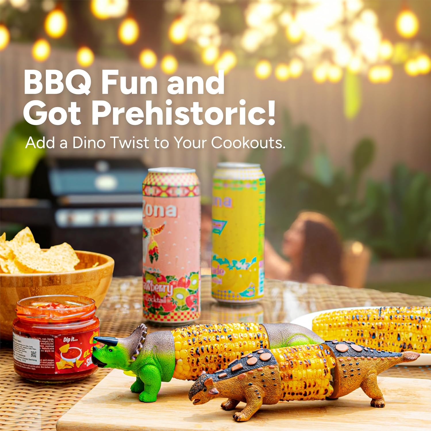 DinoGrip Corn Holders | Stainless Steel Prongs for Corn on the Cob - Hartwella