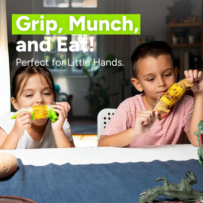 DinoGrip Corn Holders | Stainless Steel Prongs for Corn on the Cob - Hartwella
