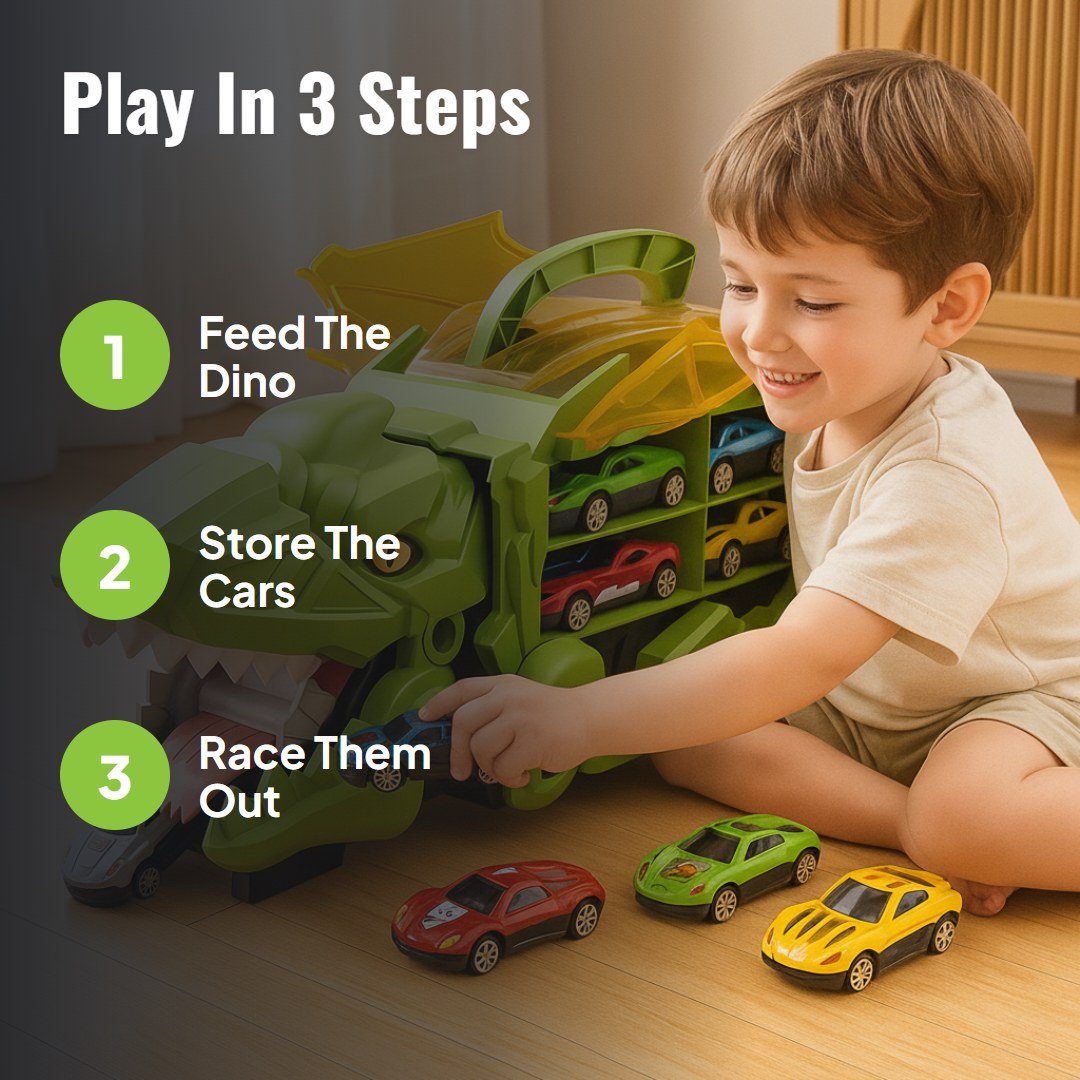 Dinoroll™ Dinosaur Car Transport Truck