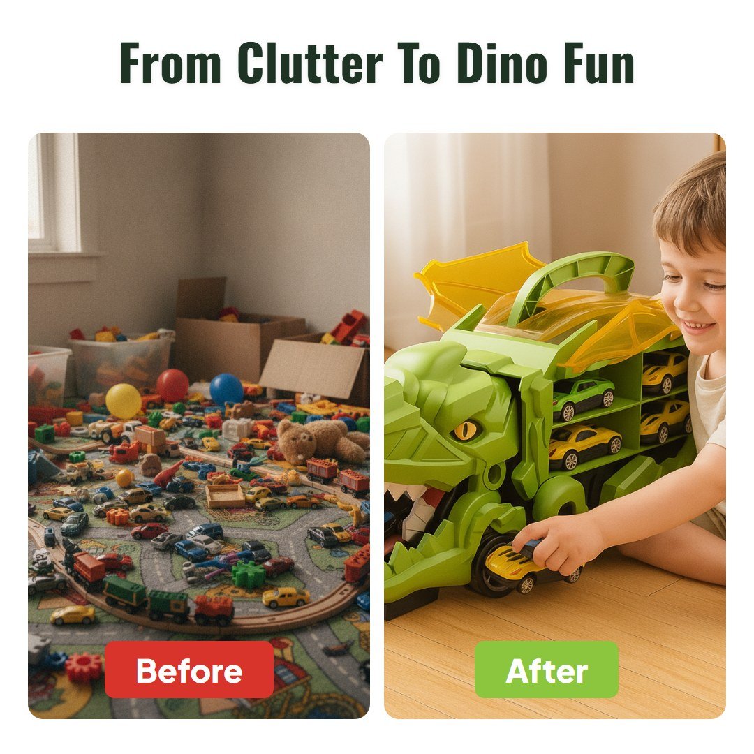 Dinoroll™ Dinosaur Car Transport Truck - Hartwella