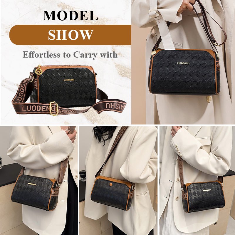 Diva Crossbody Bag | Stylish Diamond Pattern, Large Capacity for Women - Hartwella