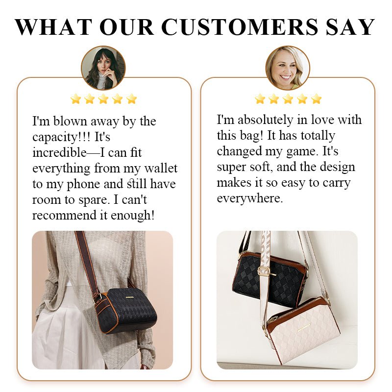 Diva Crossbody Bag | Stylish Diamond Pattern, Large Capacity for Women - Hartwella