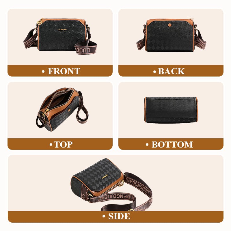 Diva Crossbody Bag | Stylish Diamond Pattern, Large Capacity for Women - Hartwella