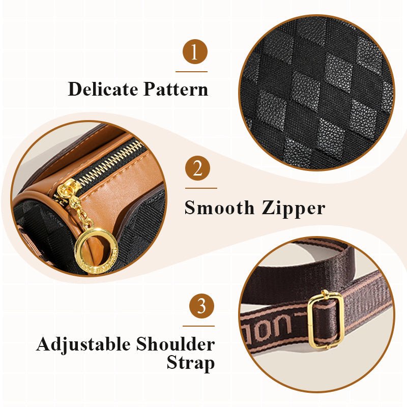 Diva Crossbody Bag | Stylish Diamond Pattern, Large Capacity for Women - Hartwella