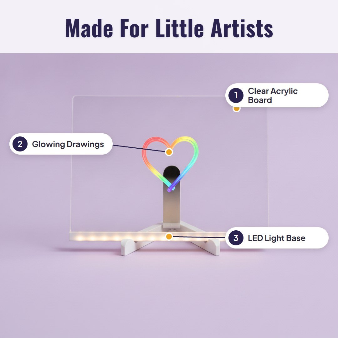 Doodla™ Kids LED Drawing Board - Hartwella
