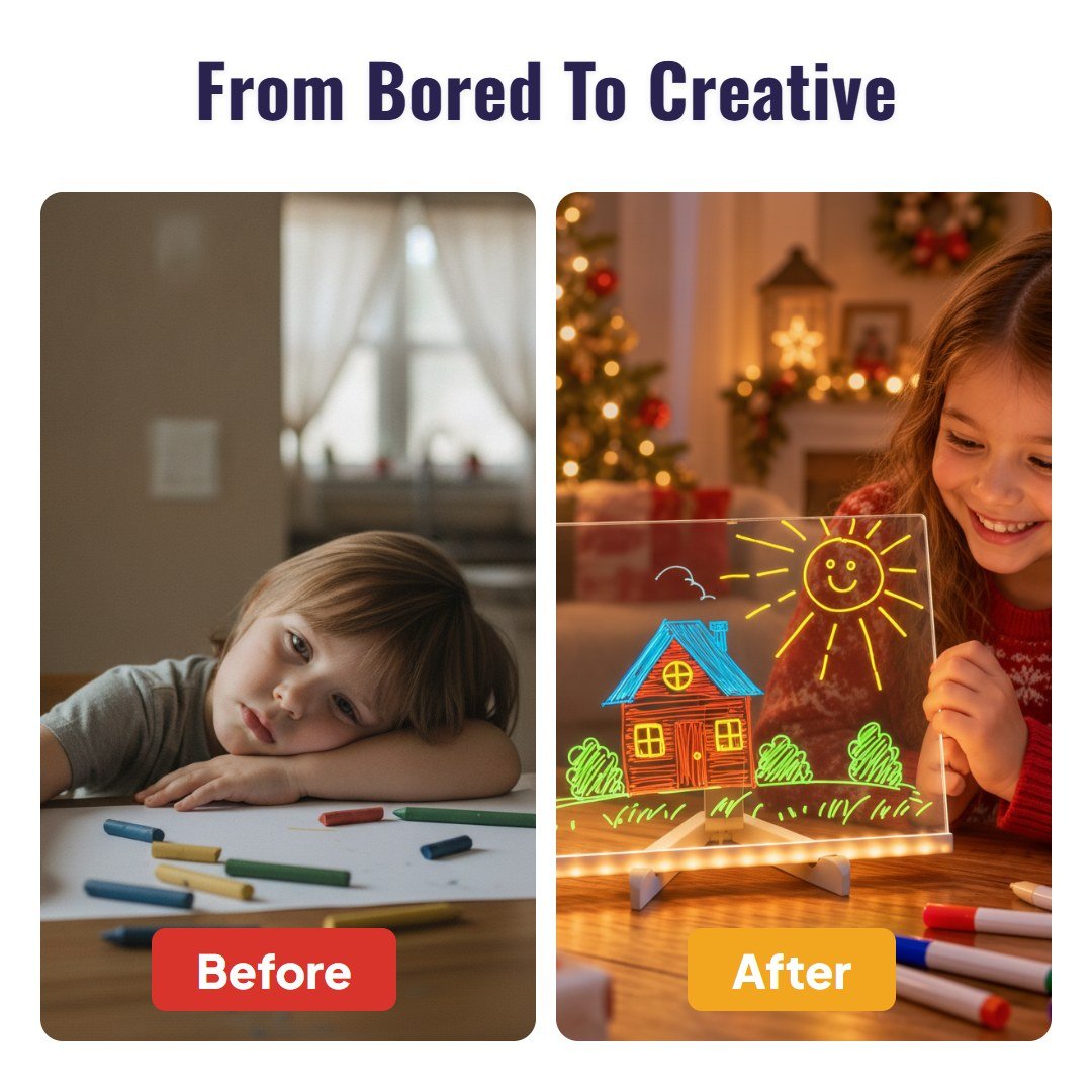 Doodla™ Kids LED Drawing Board - Hartwella