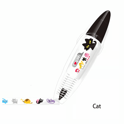DoodlePals Press Pens | Cute Animal Designs, Non - Toxic Ink - Hartwella