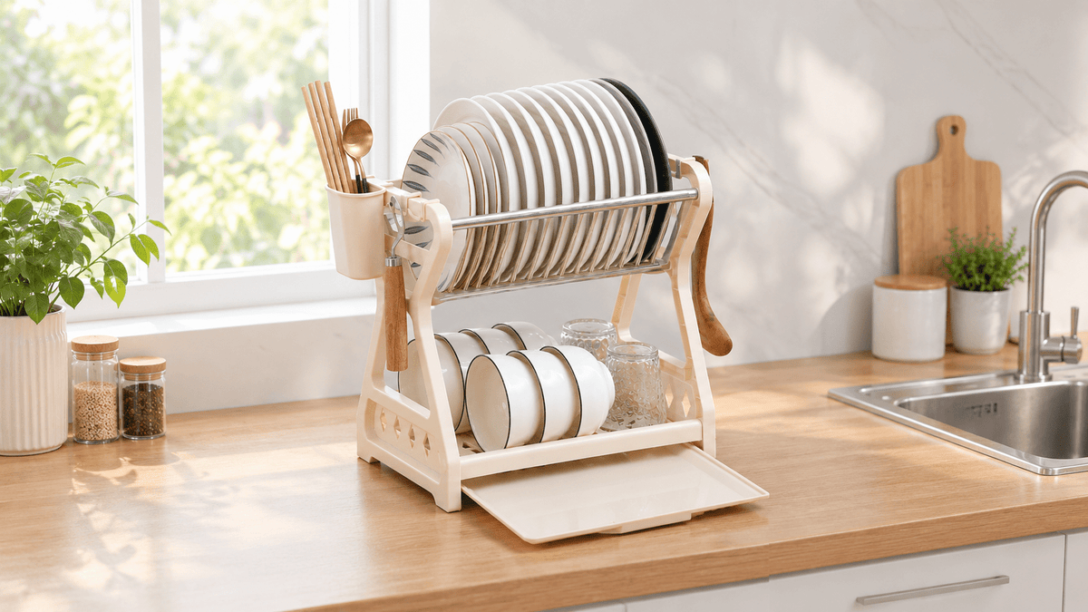 Driza™ Multi-Layer Steel Dish Drying Rack