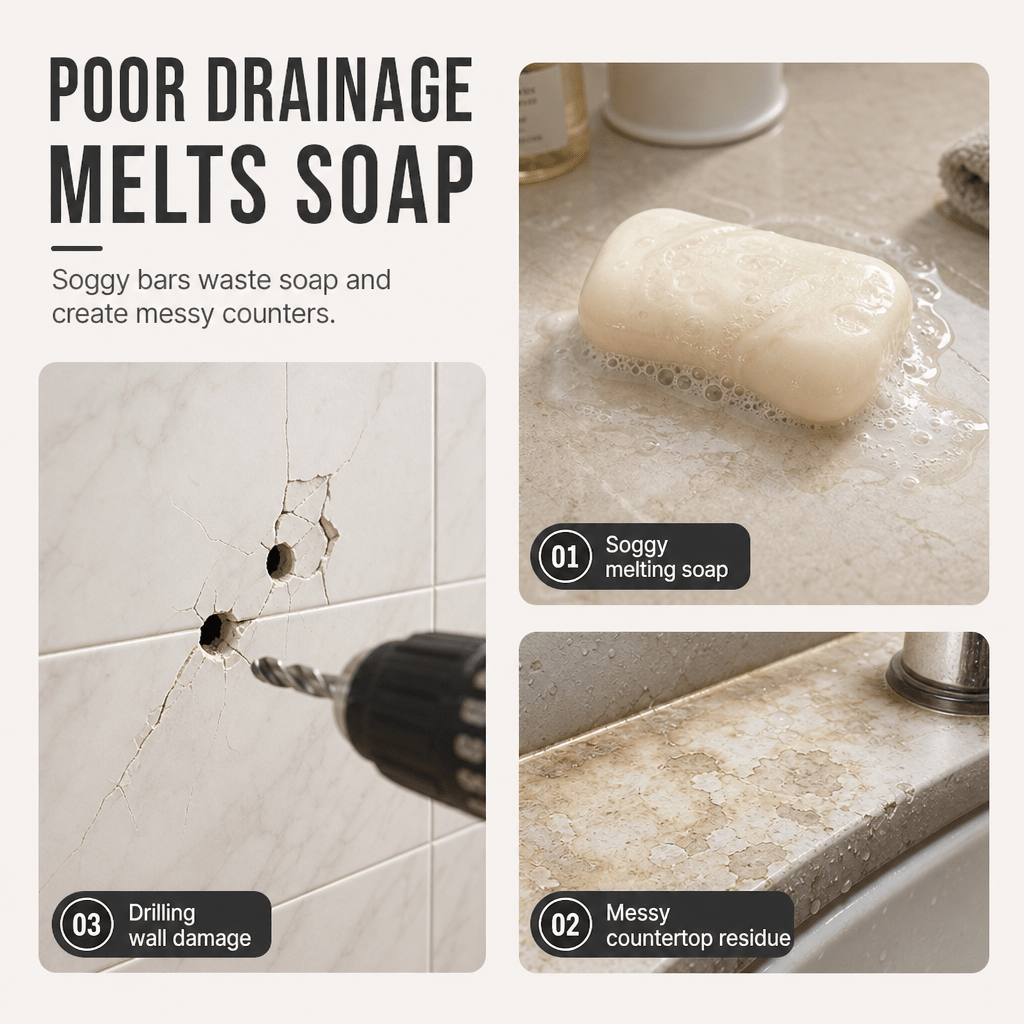 Dryla™ Vacuum Suction Soap Dish - Hartwella