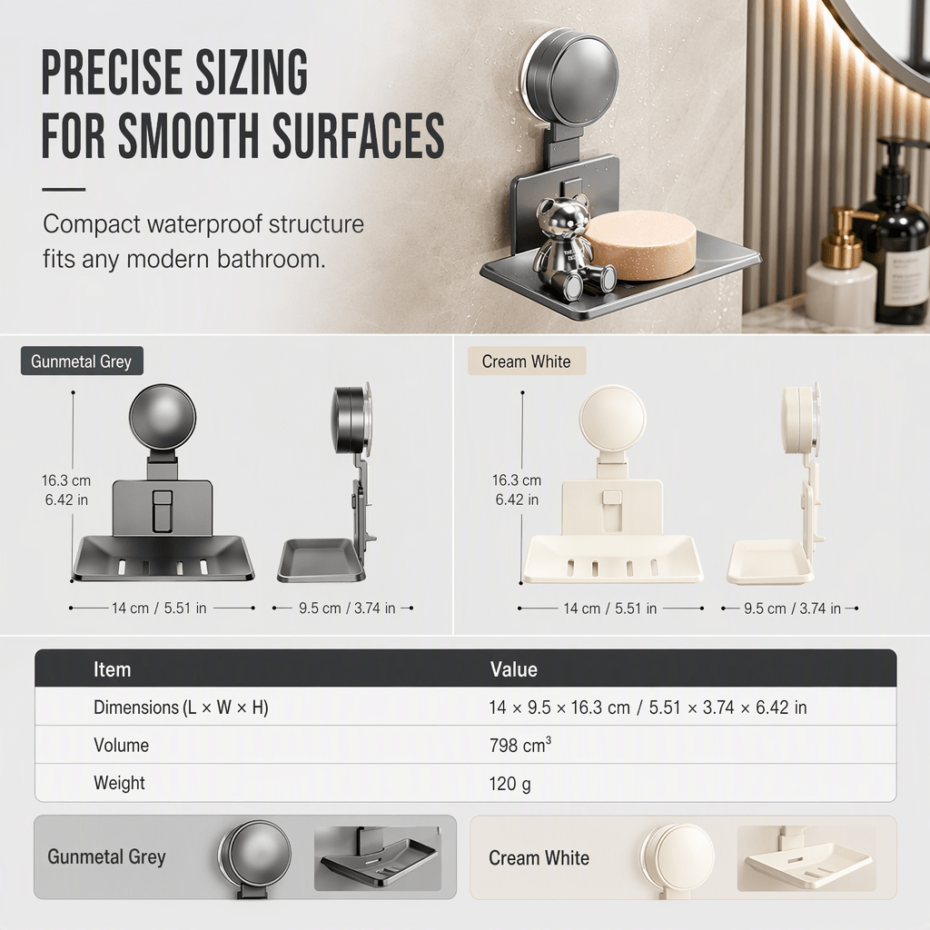 Dryla™ Vacuum Suction Soap Dish - Hartwella