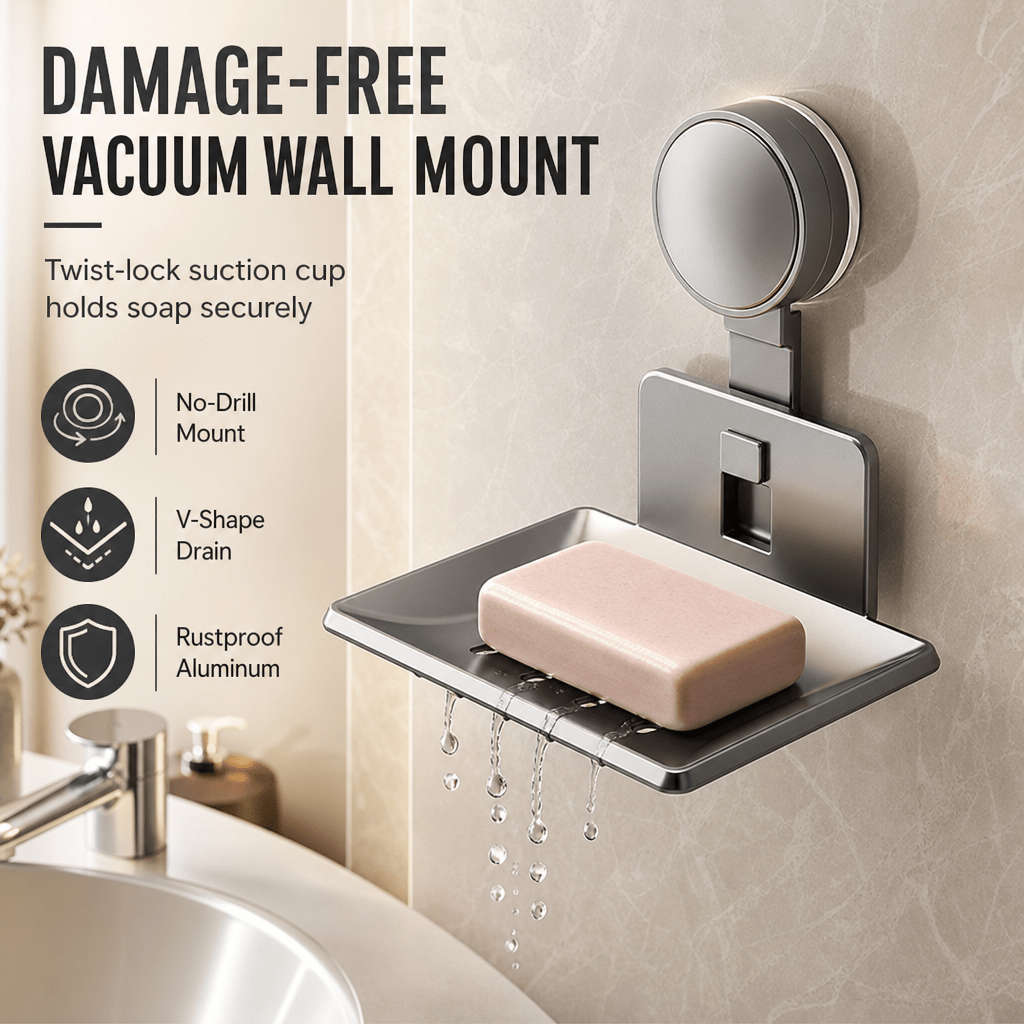 Dryla™ Vacuum Suction Soap Dish - Hartwella