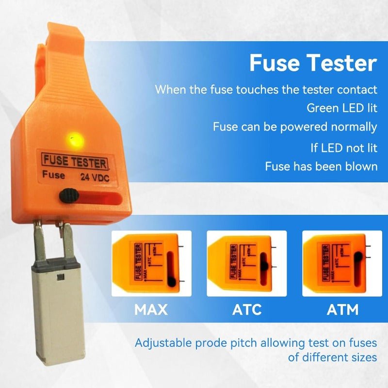 Dura Car Fuse Tester | Dual Functionality for Standard and Mini Fuses - Hartwella