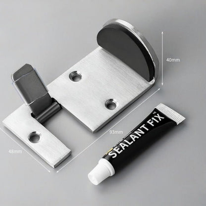 Dura Door Stop | Heavy-Duty Stainless Steel, Impact Absorbing Rubber - Hartwella