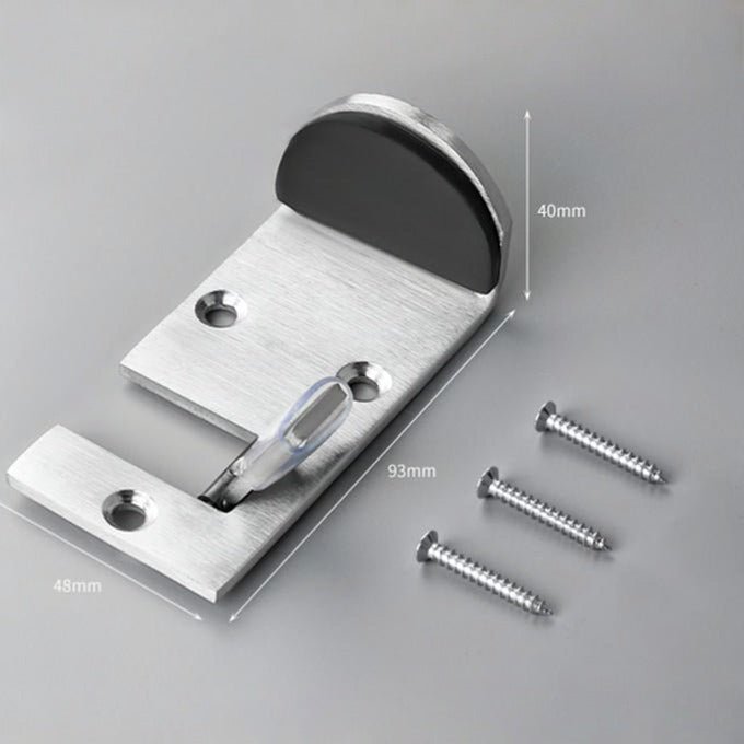 Dura Door Stop | Heavy-Duty Stainless Steel, Impact Absorbing Rubber - Hartwella