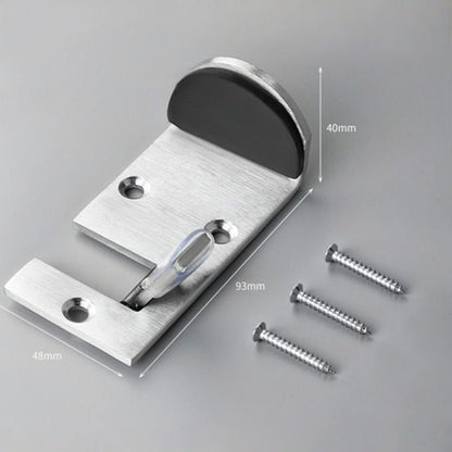 Dura Door Stop | Heavy-Duty Stainless Steel, Impact Absorbing Rubber - Hartwella