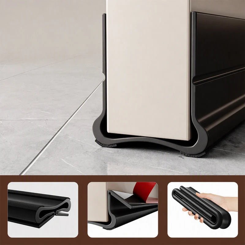 Dura Draft Stopper | Under-Door Soft PVC Seal, Adjustable Fit for 3.5–5.5 cm Doors - Hartwella