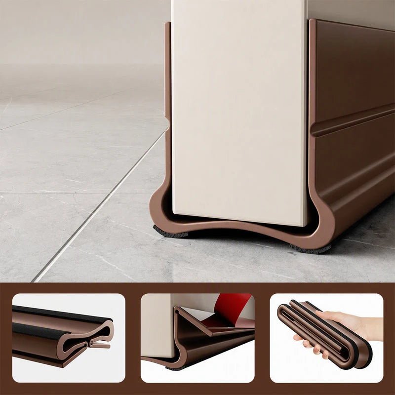 Dura Draft Stopper | Under-Door Soft PVC Seal, Adjustable Fit for 3.5–5.5 cm Doors - Hartwella