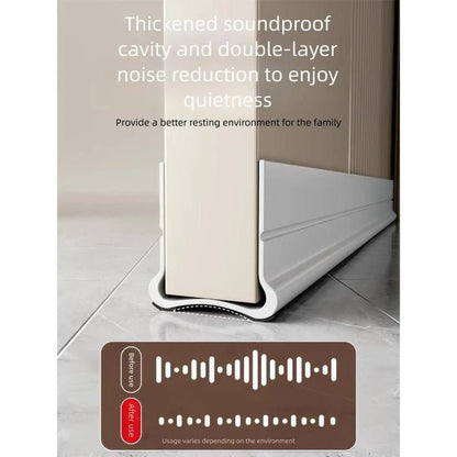 Dura Draft Stopper | Under-Door Soft PVC Seal, Adjustable Fit for 3.5–5.5 cm Doors - Hartwella