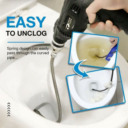 Dura Drain Auger | Heavy - Duty Manganese Steel for Unclogging Sinks and Toilets - Hartwella