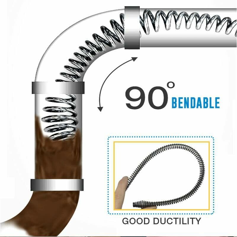Dura Drain Auger | Heavy - Duty Manganese Steel for Unclogging Sinks and Toilets - Hartwella