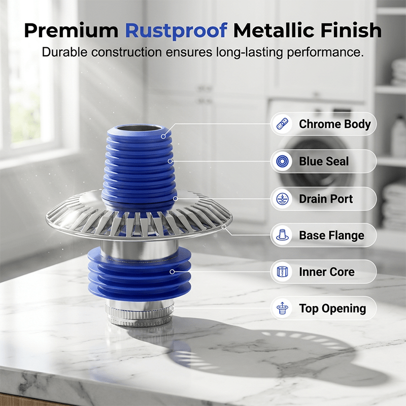 Dura Drain Connector | 3-in-1 Design, Rustproof - Hartwella