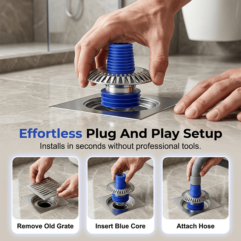 Dura Drain Connector | 3-in-1 Design, Rustproof - Hartwella
