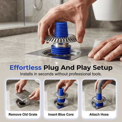 Dura Drain Connector | 3-in-1 Design, Rustproof - Hartwella