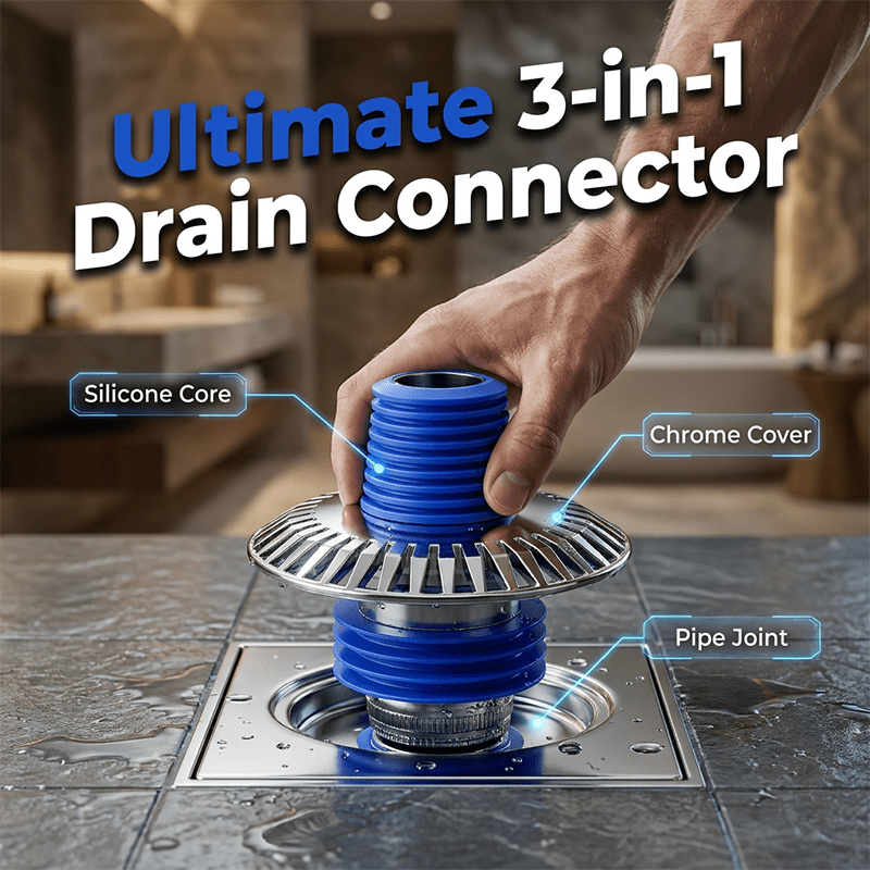 Dura Drain Connector | 3-in-1 Design, Rustproof - Hartwella