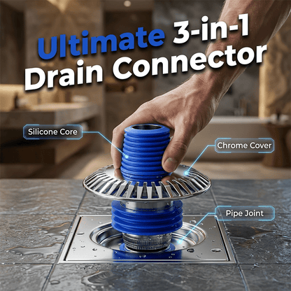 Dura Drain Connector | 3-in-1 Design, Rustproof - Hartwella