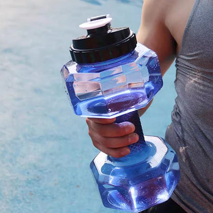 Dura Dumbbell Water Bottle | Ergonomic Design, BPA - Free, Flip - Top Spout - Hartwella