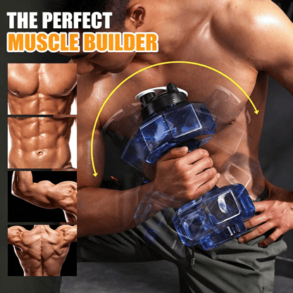 Dura Dumbbell Water Bottle | Ergonomic Design, BPA - Free, Flip - Top Spout - Hartwella