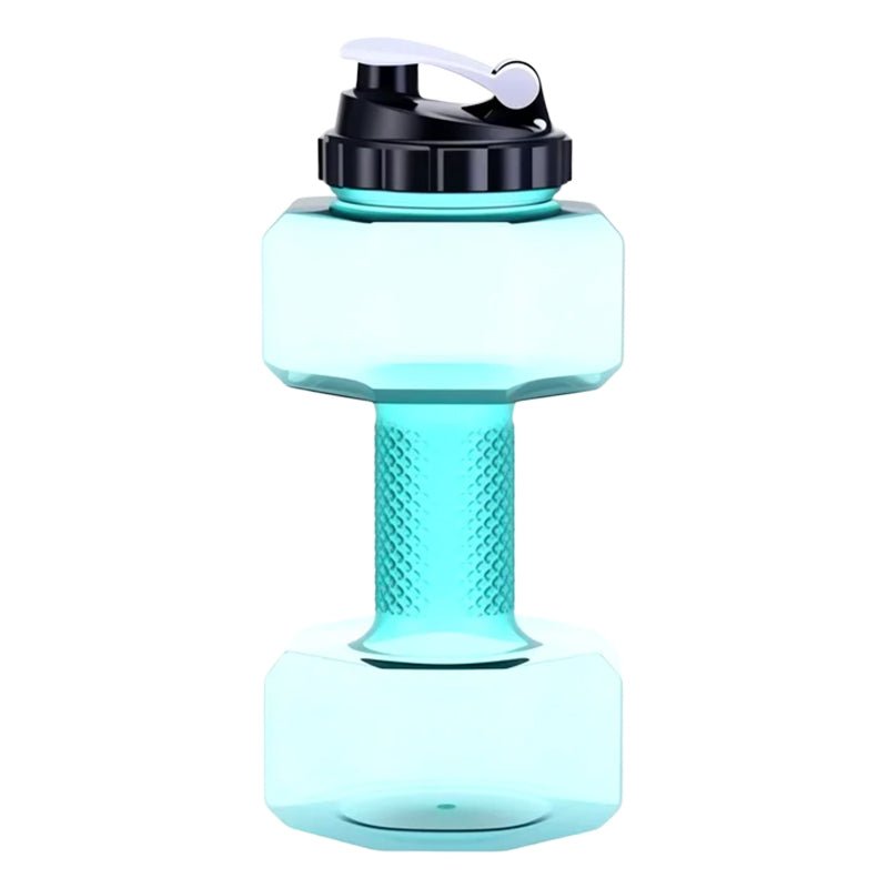 Dura Dumbbell Water Bottle | Ergonomic Design, BPA - Free, Flip - Top Spout - Hartwella