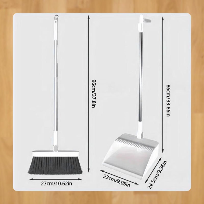 Dura Dustpan Set | 180° Rotating Broom - Hartwella