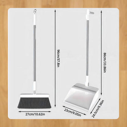 Dura Dustpan Set | 180° Rotating Broom - Hartwella