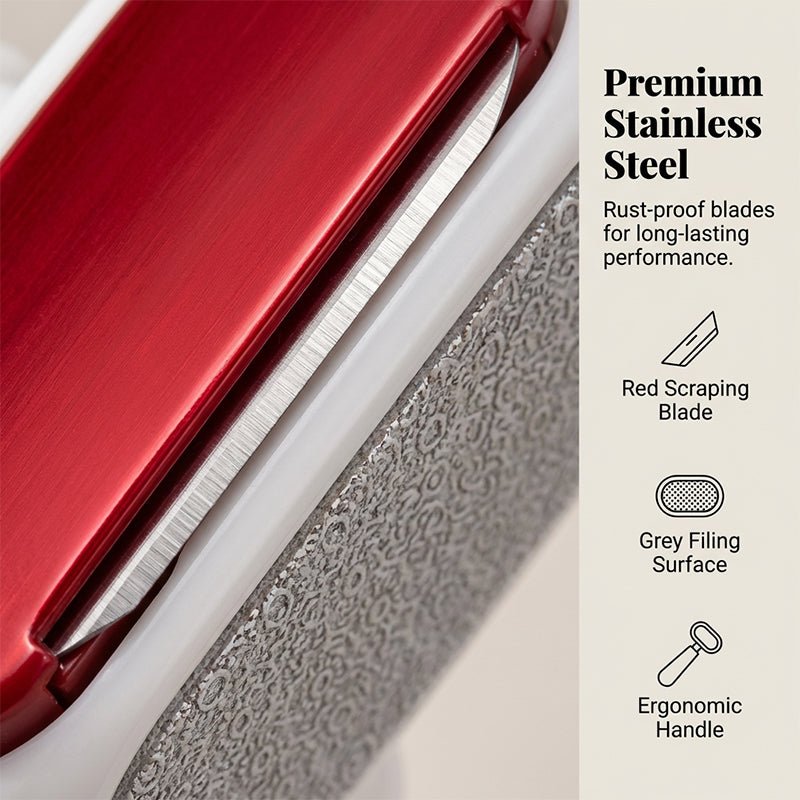 Dura Foot Scraper Tool | Dual - Sided Stainless Steel Callus Remover - Hartwella