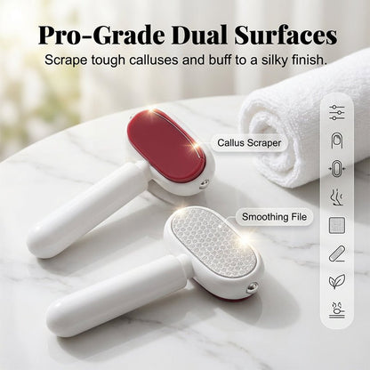 Dura Foot Scraper Tool | Dual - Sided Stainless Steel Callus Remover - Hartwella