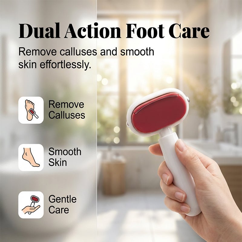Dura Foot Scraper Tool | Dual - Sided Stainless Steel Callus Remover - Hartwella