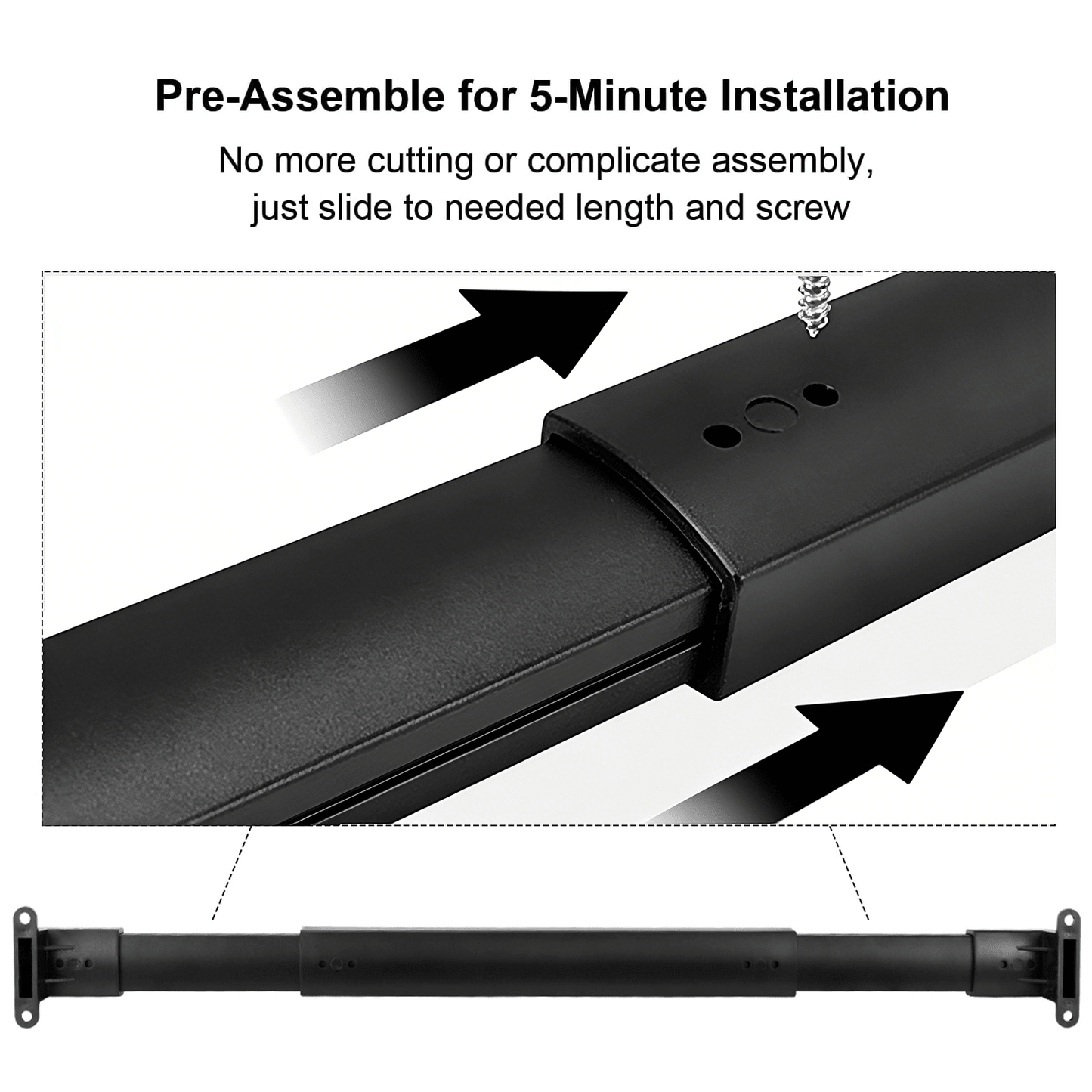 Dura Glide RV Handle | Lightweight Telescopic Aluminum for Screen Doors - Hartwella