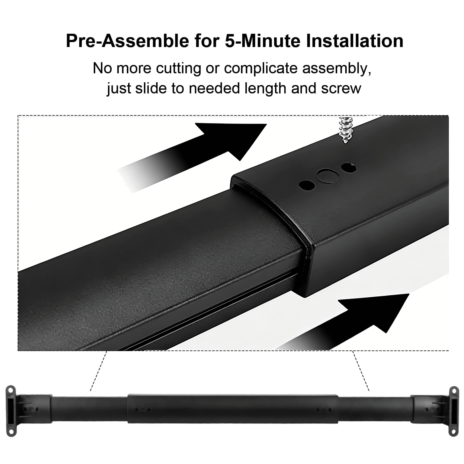 Dura Glide RV Handle | Lightweight Telescopic Aluminum for Screen Doors - Hartwella