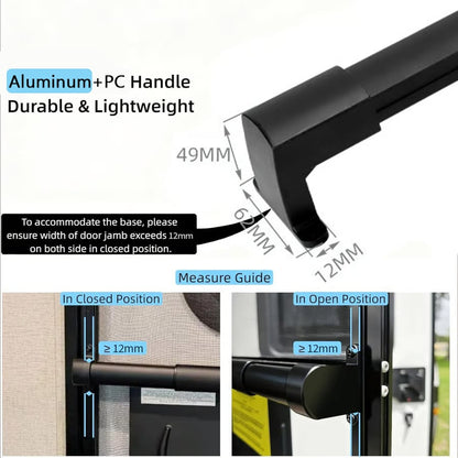 Dura Glide RV Handle | Lightweight Telescopic Aluminum for Screen Doors - Hartwella