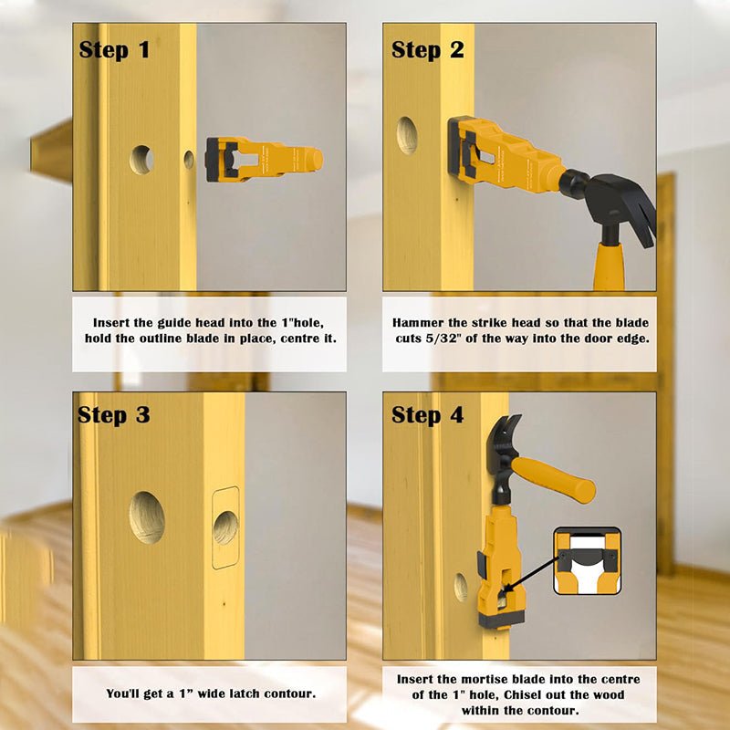 DuraLatch Installation Tool | Accurate Mortise Guide - Hartwella