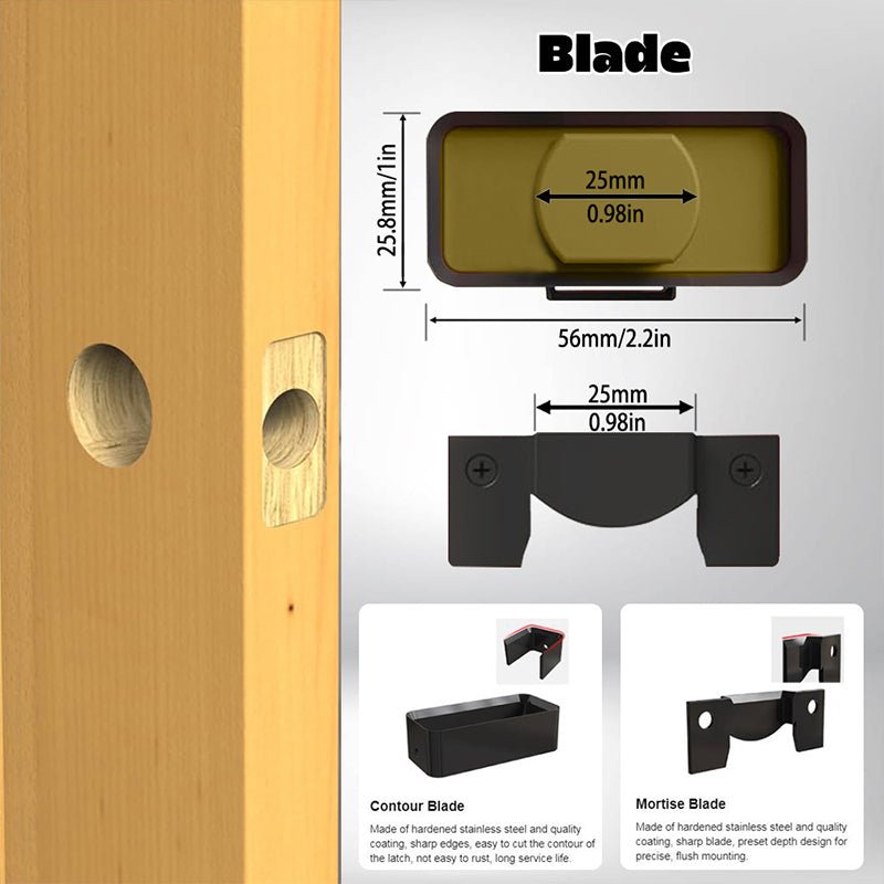 DuraLatch Installation Tool | Accurate Mortise Guide - Hartwella
