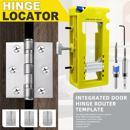 DuraPro Door Hinge Jig | Adjustable Hinge Mortise Template for Router - Hartwella