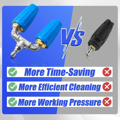 Dynamo Turbo Nozzle Pressure Washer | Dual Turbo, High Efficiency Design - Hartwella
