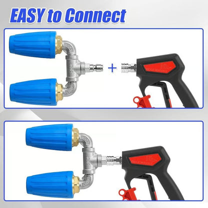 Dynamo Turbo Nozzle Pressure Washer | Dual Turbo, High Efficiency Design - Hartwella