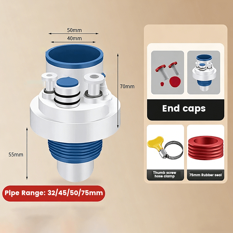 Easiest Drain Connector | Multi-Port Design, Leak-Proof - Hartwella