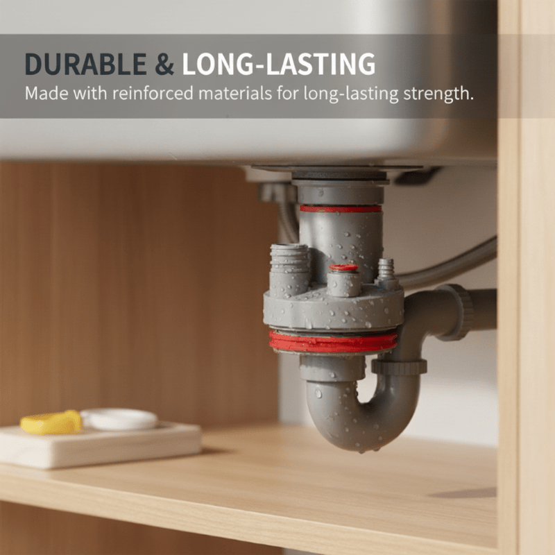 Easiest Drain Connector | Multi-Port Design, Leak-Proof - Hartwella